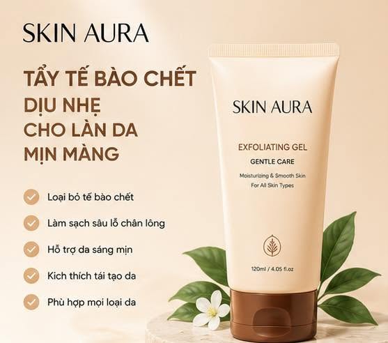 Tẩy Tế Bào Chết Dịu Nhẹ Skin Aura – Làm Sạch Sâu
