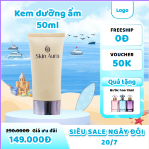 Kem dưỡng ẩm Skin Aura được nhiều người lựa chọn nhờ khả năng cấp ẩm hiệu quả, giúp làn da trở nên mềm mại, căng mịn và khỏe khoắn hơn sau thời gian sử dụng. Sản phẩm phù hợp để bổ sung vào quy trình skincare hằng ngày, đặc biệt với những ai thường xuyên làm việc trong môi trường điều hòa hoặc tiếp xúc với ánh nắng, bụi bẩn.